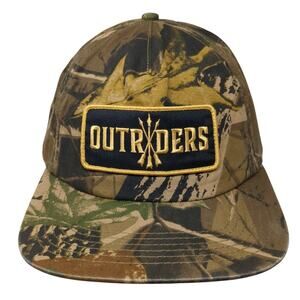 Outriders Snapback 5 Panel Cap Multi One Size Adjustable Camo Embroidered Cotton